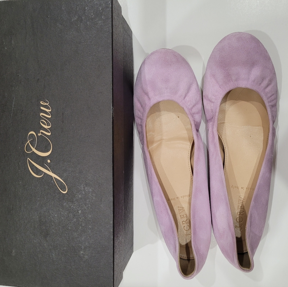 J. CREW Suede Ballet Flat | Lilac (size 8.5)
